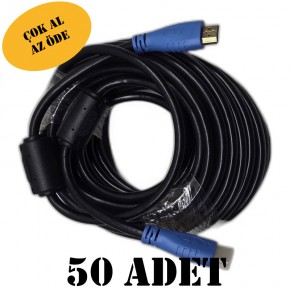 50 ADET 10 Metre 4K HDMI Kablo Chester Serisi - Ultra HD v2.0 Yüksek Hızlı Görüntü ve Ses Kablosu