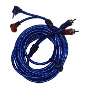 2 RCA - 2 RCA 5 Metre Mavi Şeffaf Ses Kablosu - Kalın İzoleli Stereo Tos Kablo 2 RCA - 2 RCA 5 Metre Mavi Şeffaf Ses Kablosu - Kalın İzoleli Stereo Tos Kablo